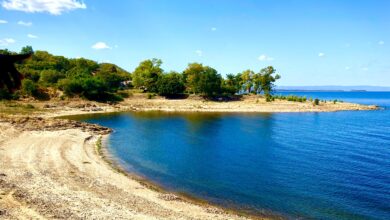 Kariba resort town, view of the Zambezi River